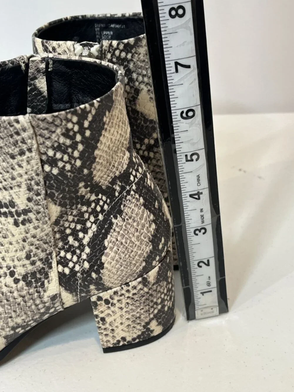 Madden Girl Snake Print Booties Size 6 Womens